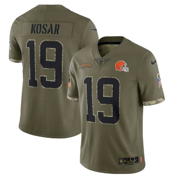 Men's Cleveland Browns #19 Bernie Kosar 2022 Olive Salute To Service Limited Stitched Jersey,We sell and wholesale Men's Cleveland Browns #19 Bernie Kosar 2022 Olive Salute To Service Limited Stitched Jersey on line form chian!